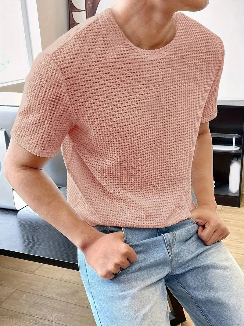Jonathan's Open-Knit Crew Neck T-Shirt