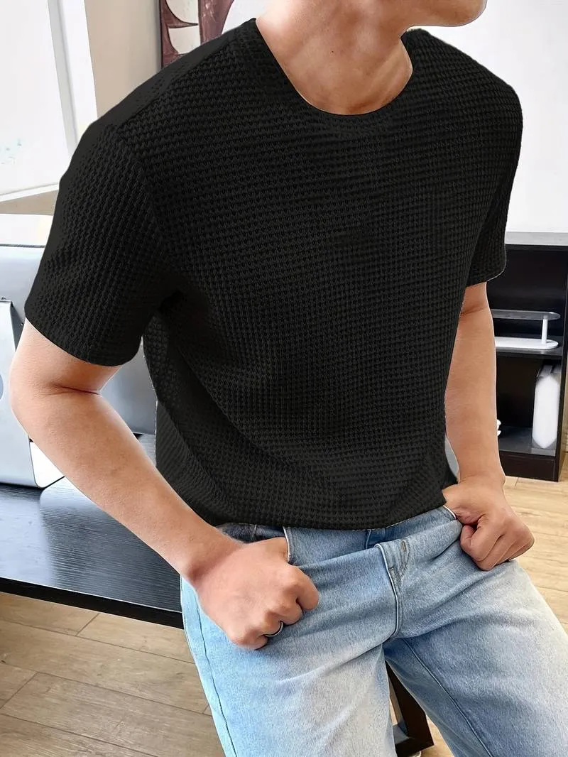 Jonathan's Open-Knit Crew Neck T-Shirt