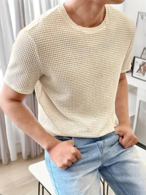 Jonathan's Open-Knit Crew Neck T-Shirt