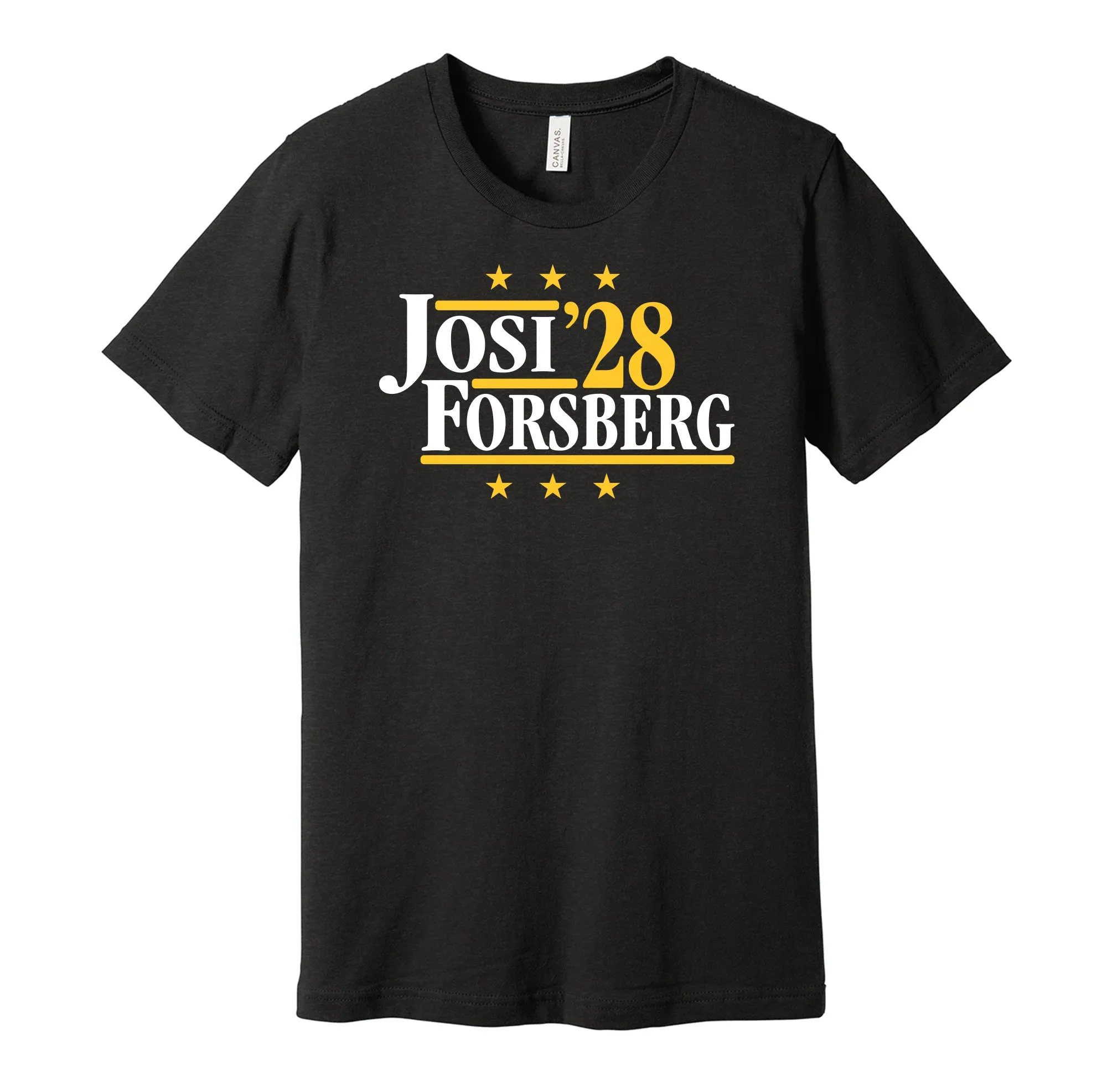 Josi & Forsberg '28 - Nashville Hockey Political Campaign Parody T-Shirt - Hyper Than Hype Shirts