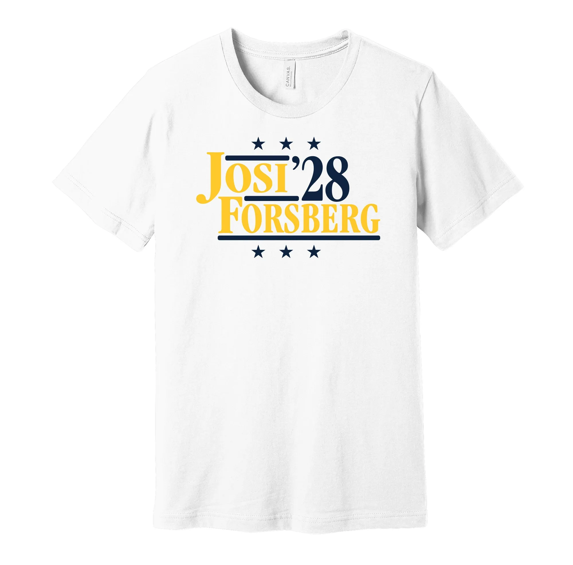 Josi & Forsberg '28 - Nashville Hockey Political Campaign Parody T-Shirt - Hyper Than Hype Shirts