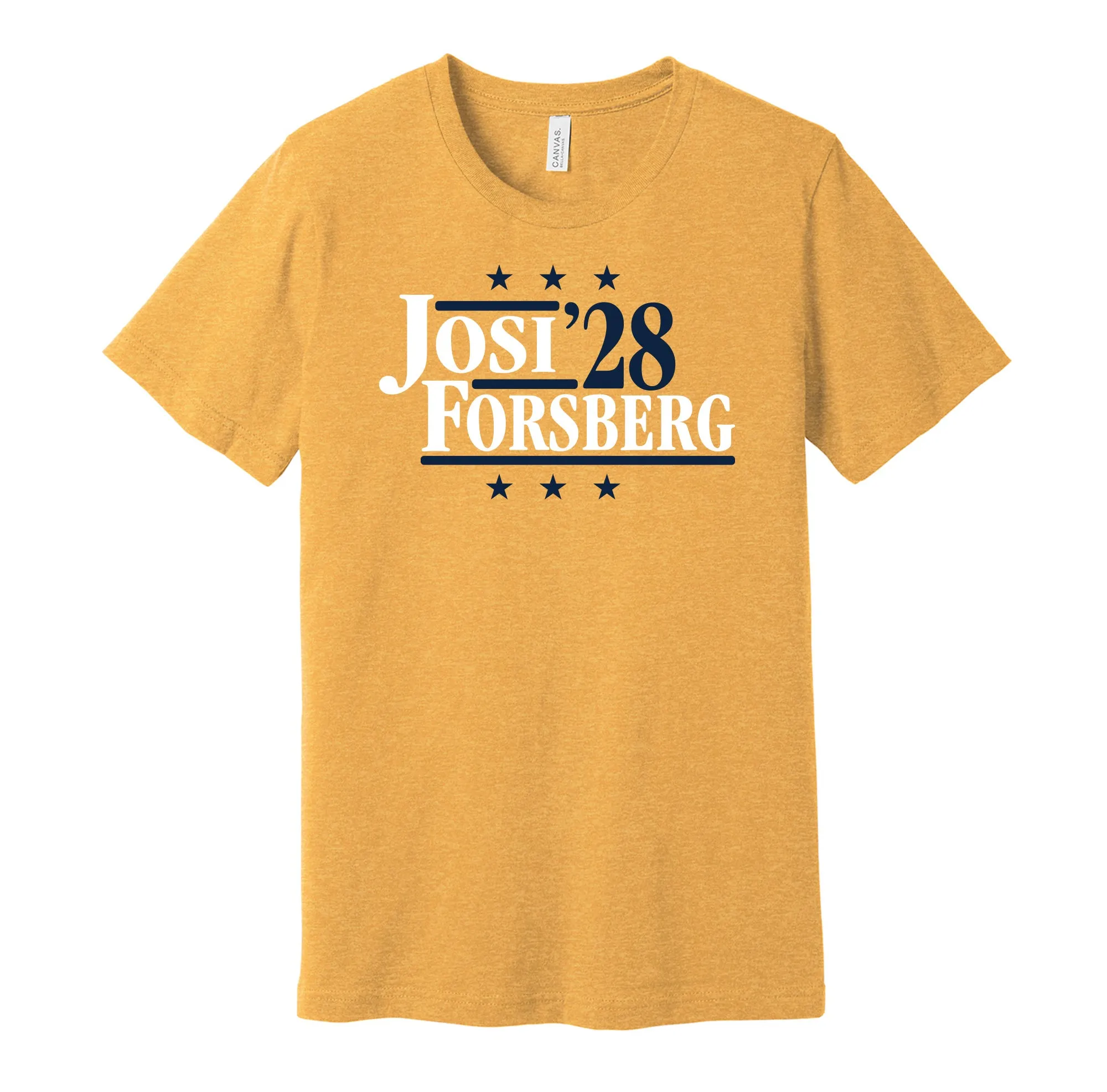 Josi & Forsberg '28 - Nashville Hockey Political Campaign Parody T-Shirt - Hyper Than Hype Shirts
