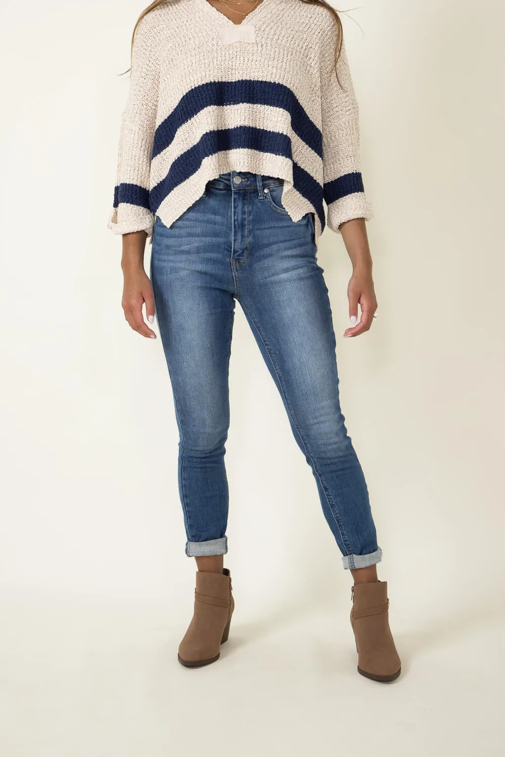 Judy Blue High Rise Clean Skinny Jeans for Women | 88799-MD