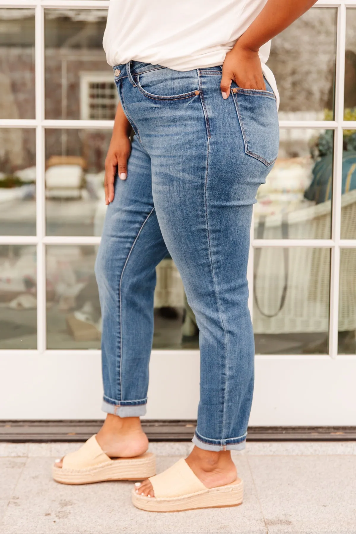 JUDY BLUE High Waist Slim Fit Jeans