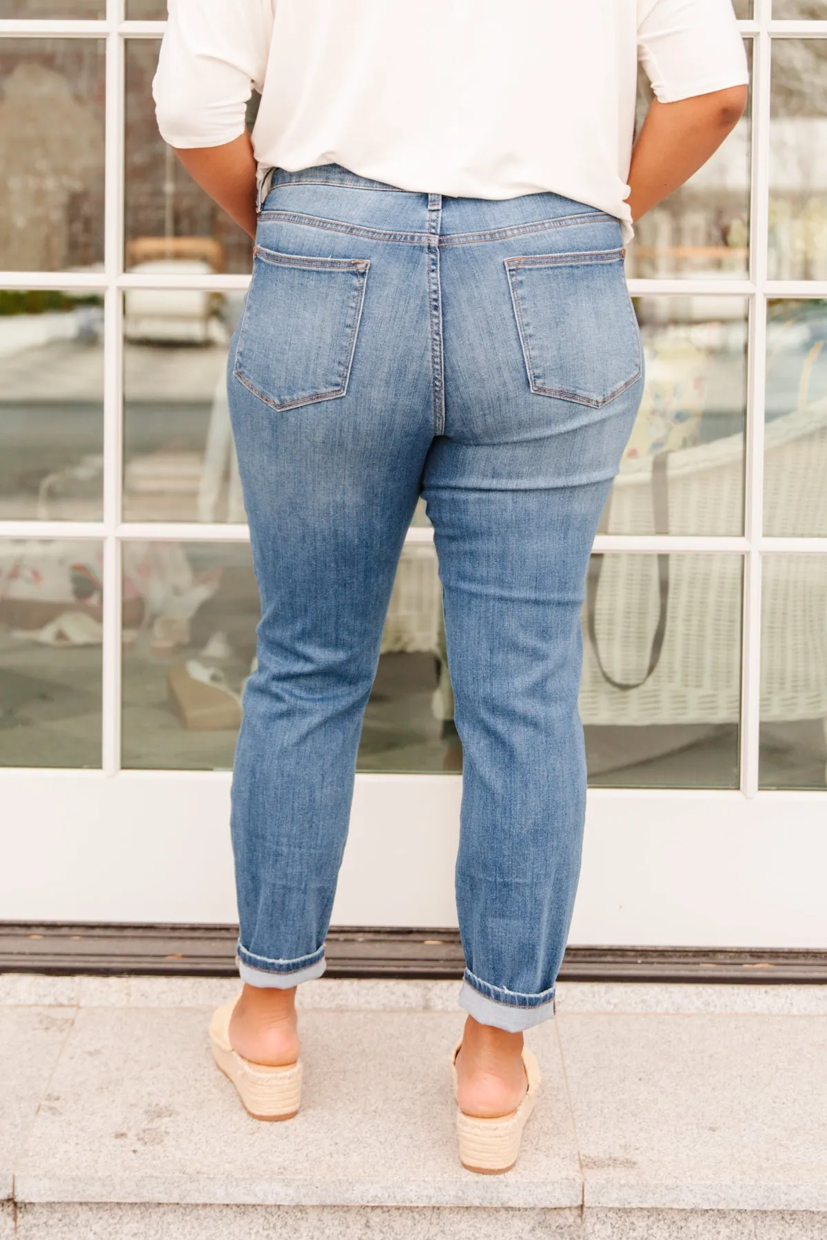JUDY BLUE High Waist Slim Fit Jeans