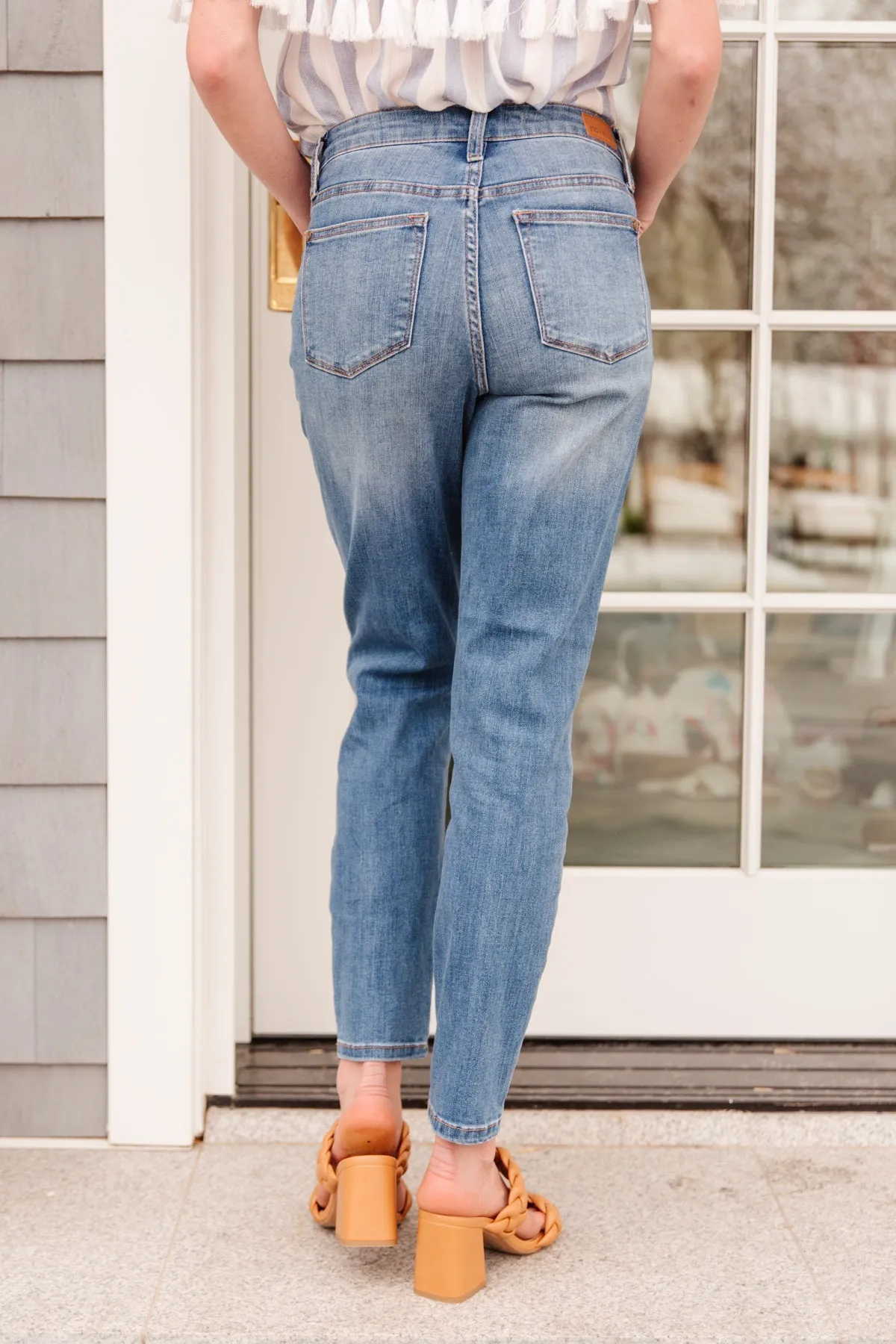 JUDY BLUE High Waist Slim Fit Jeans