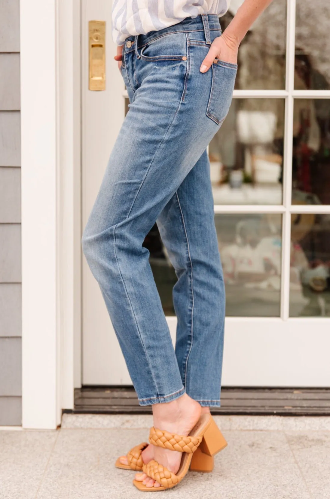 JUDY BLUE High Waist Slim Fit Jeans