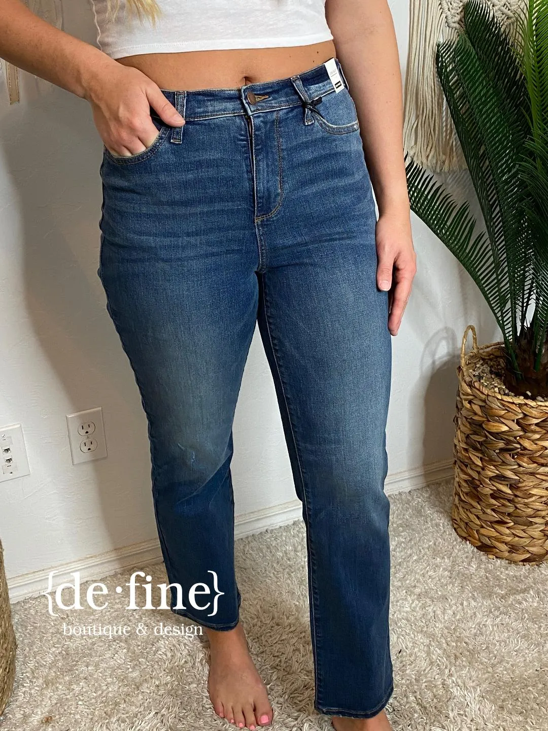 Judy Blue High Waist Straight Fit Jeans