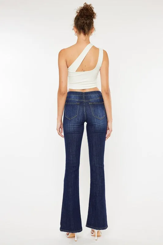 Kan Can Mid Rise Flare Jeans - KC6102LOH