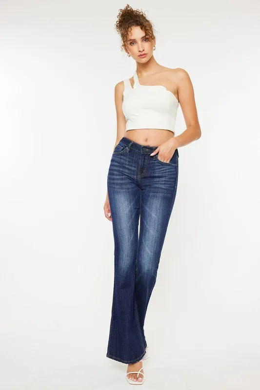 Kan Can Mid Rise Flare Jeans - KC6102LOH