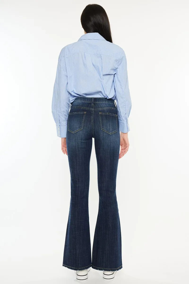 KanCan Mid Rise Petite Flare Jeans