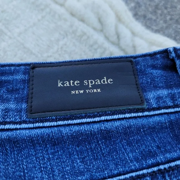 Kate Spade Broome Street Straight Skinny Jeans Medium Dark Wash size 26