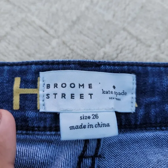 Kate Spade Broome Street Straight Skinny Jeans Medium Dark Wash size 26
