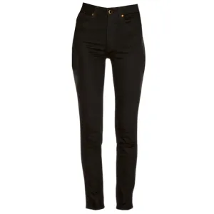 Khaite Black Vanessa High Rise Straight Jean