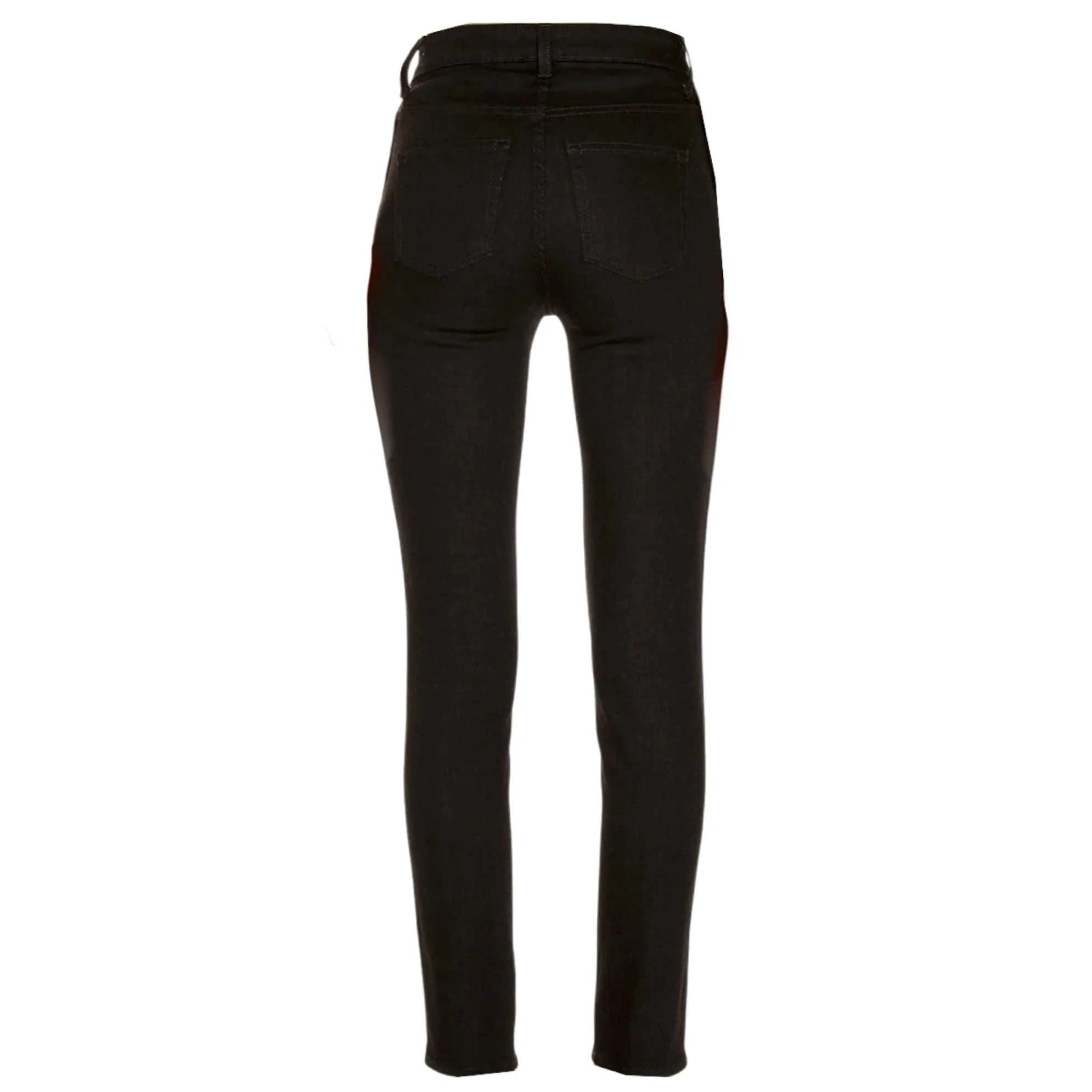 Khaite Black Vanessa High Rise Straight Jean