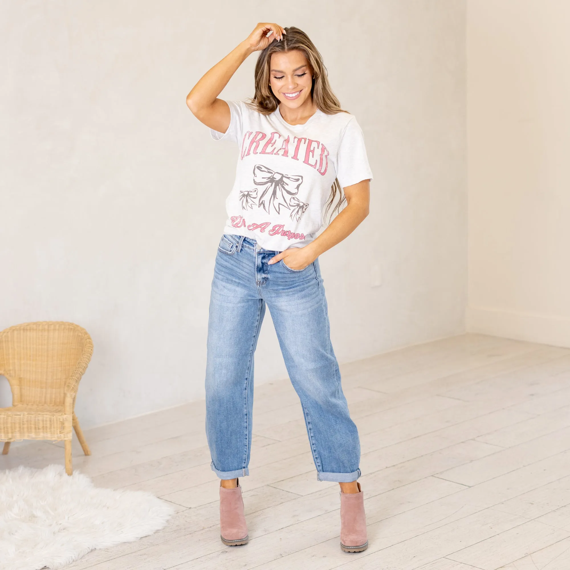 Kiara High Rise Cropped Barrel Fit