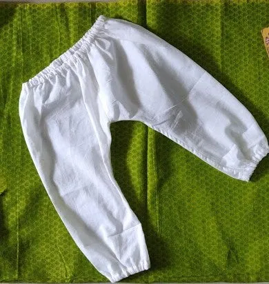 Klingaru White Elastic Pants