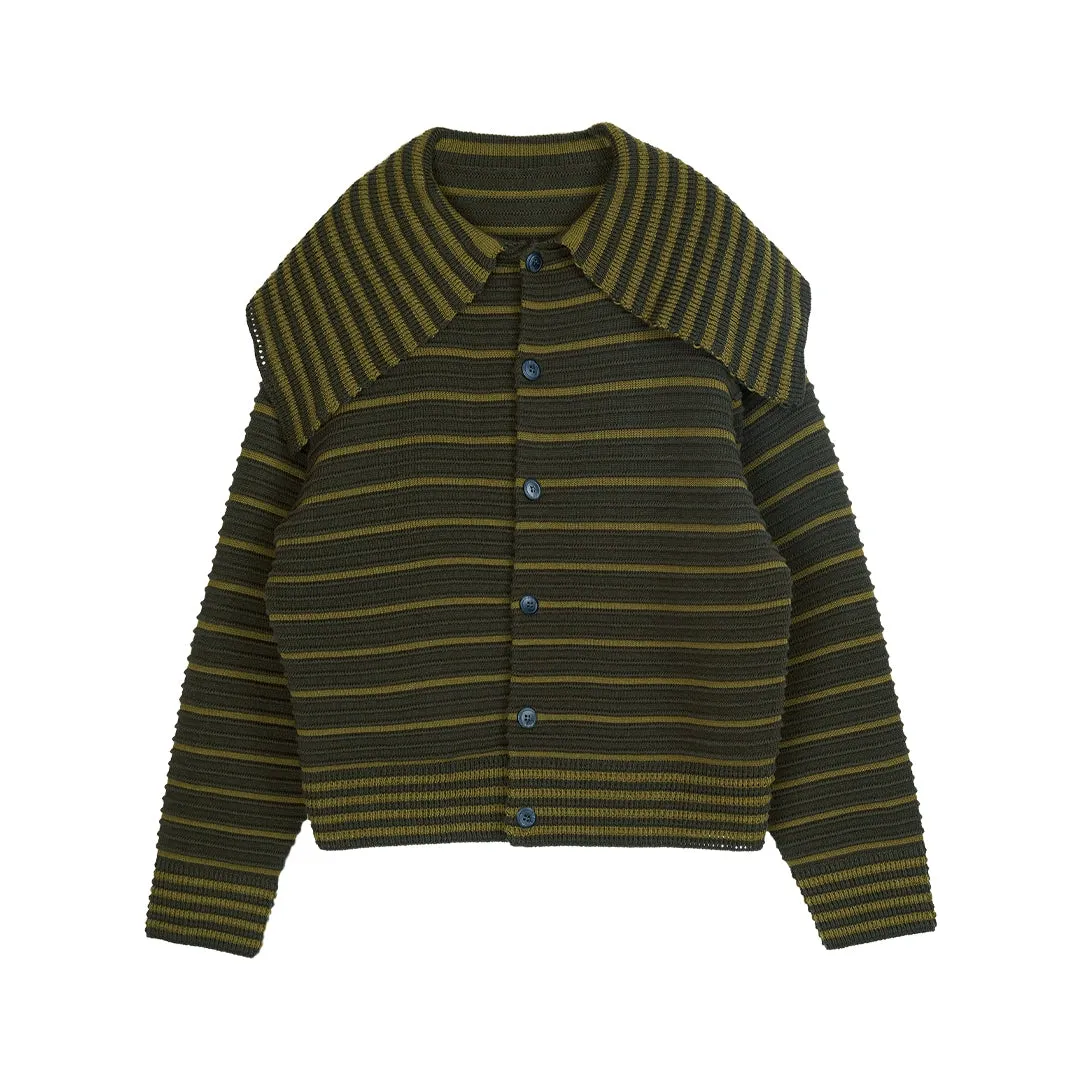 Knitted Stripe Cardigan