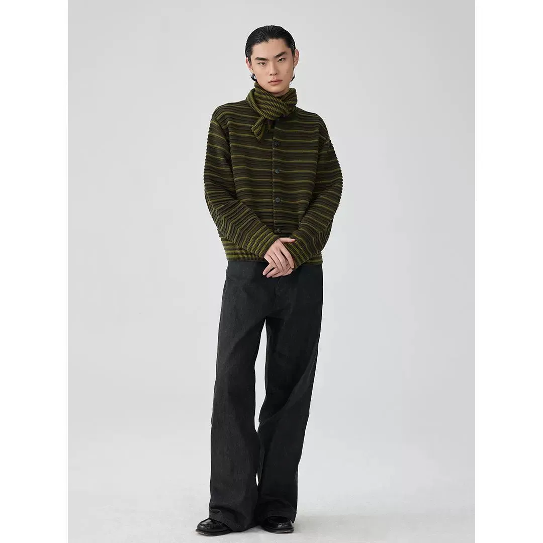Knitted Stripe Cardigan
