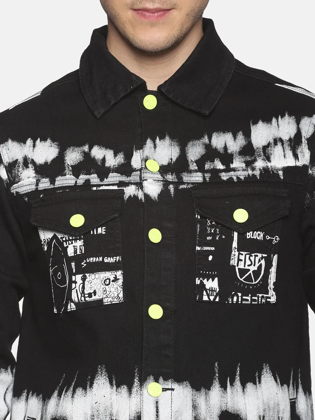 Kultprit Tie-dye printed full sleeve jacket