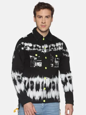 Kultprit Tie-dye printed full sleeve jacket