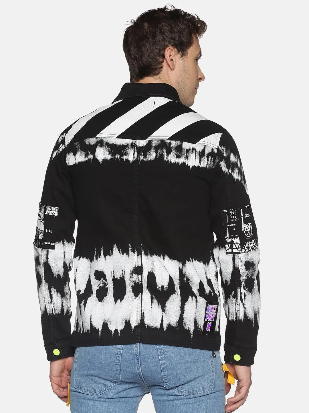 Kultprit Tie-dye printed full sleeve jacket