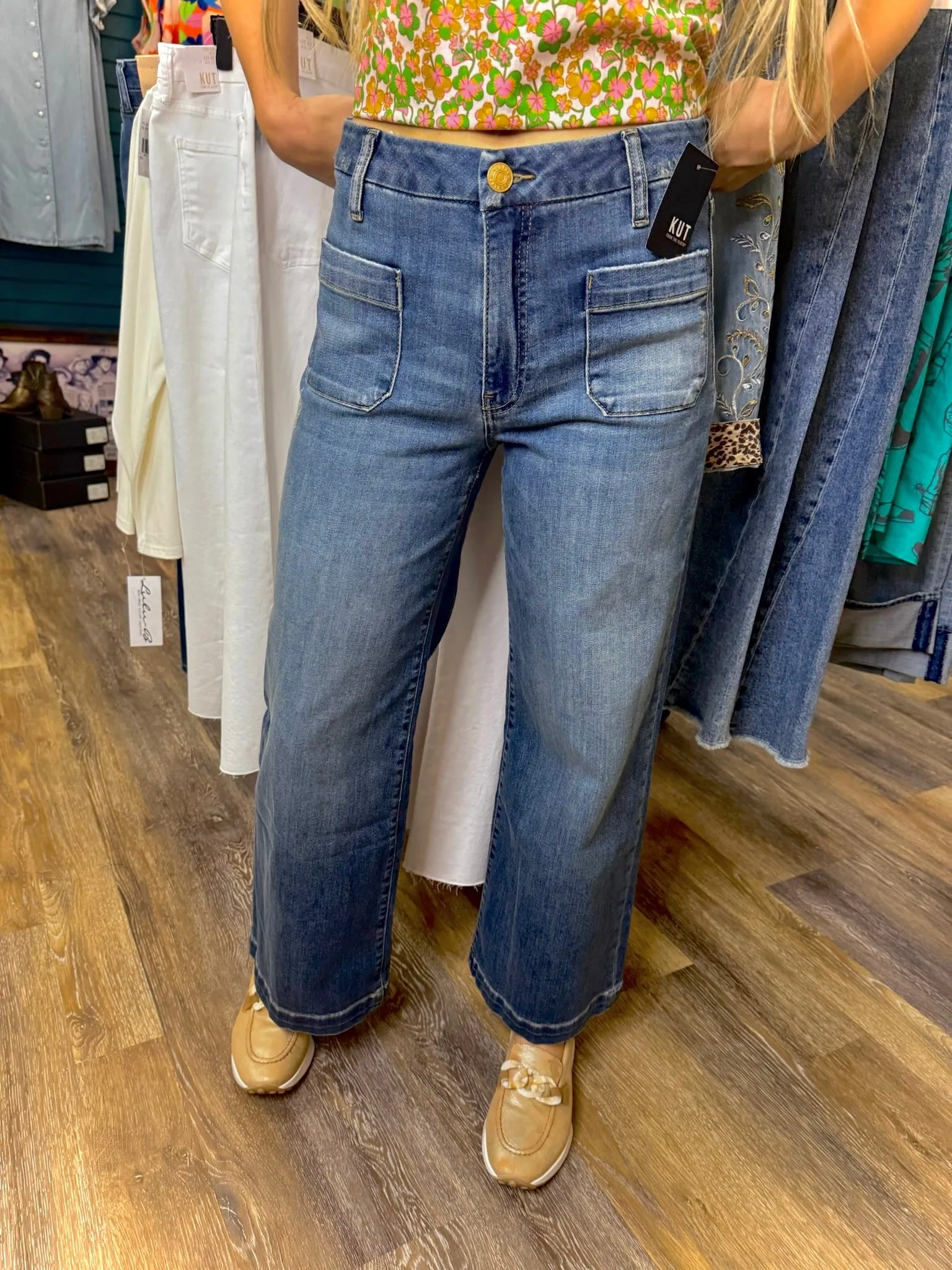 Kut from the Kloth Patch Pocket Denim Jeans