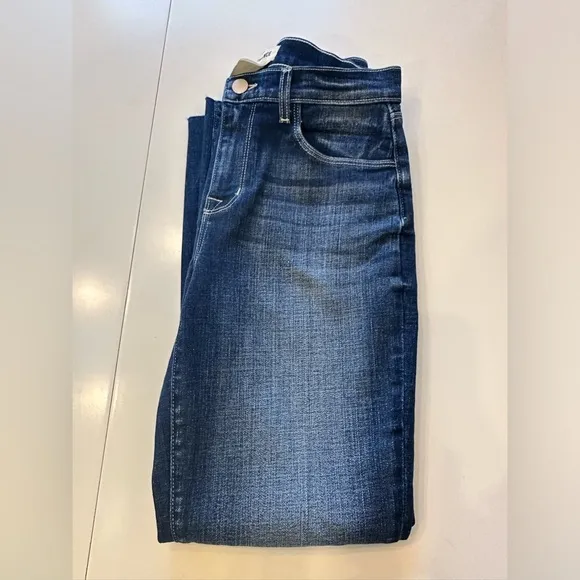 L'AGENCE Sada H/R Crop Slim Jean Castaic Sz 25 NWOT