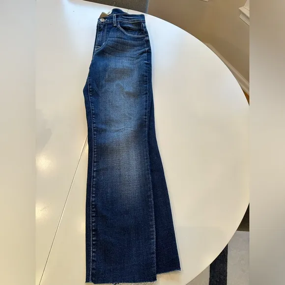 L'AGENCE Sada H/R Crop Slim Jean Castaic Sz 25 NWOT