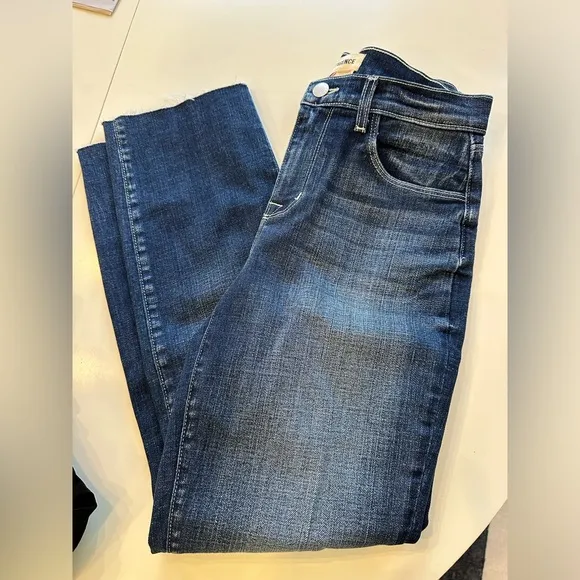 L'AGENCE Sada H/R Crop Slim Jean Castaic Sz 25 NWOT