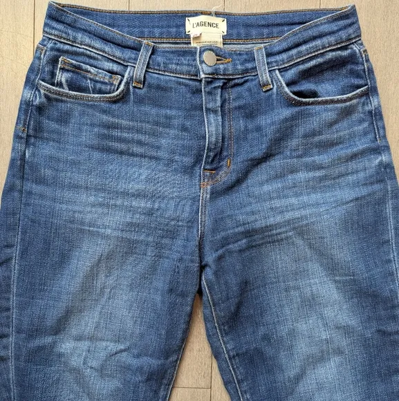 L'agence Sada slim leg cropped jean size 26