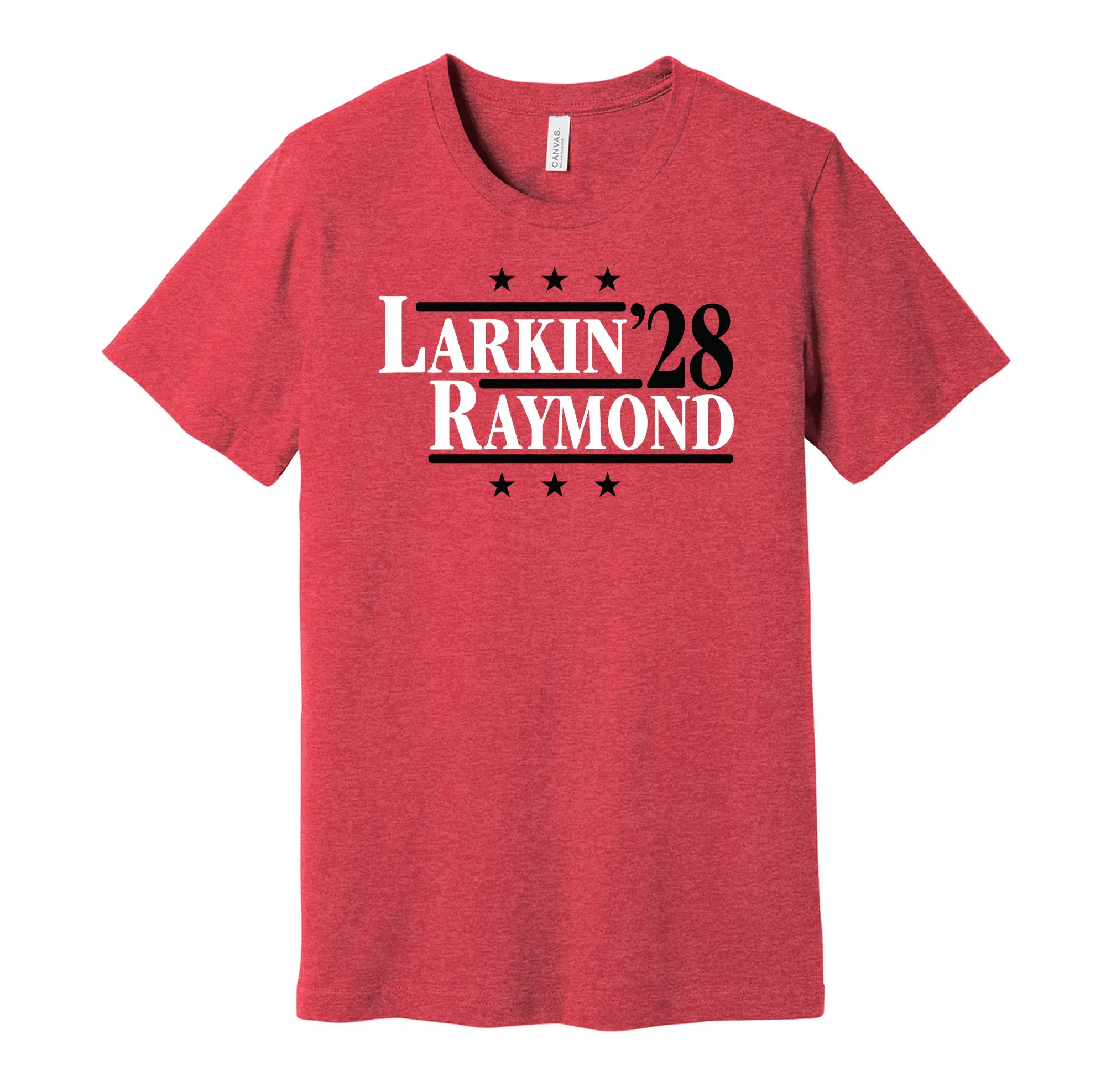Larkin & Raymond '28 - Detroit Hockey Political Campaign Parody T-Shirt - Hyper Than Hype Shirts