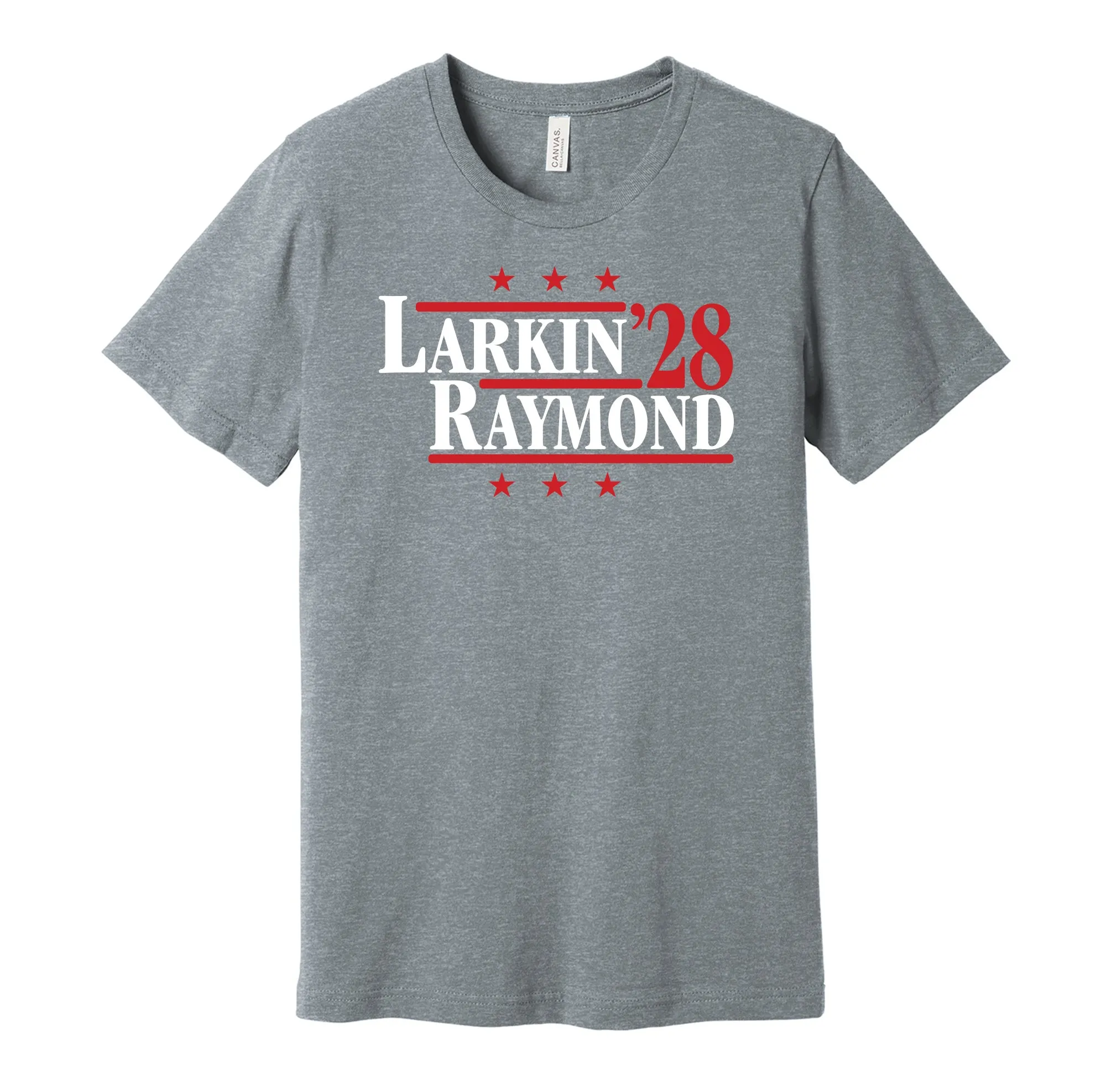 Larkin & Raymond '28 - Detroit Hockey Political Campaign Parody T-Shirt - Hyper Than Hype Shirts