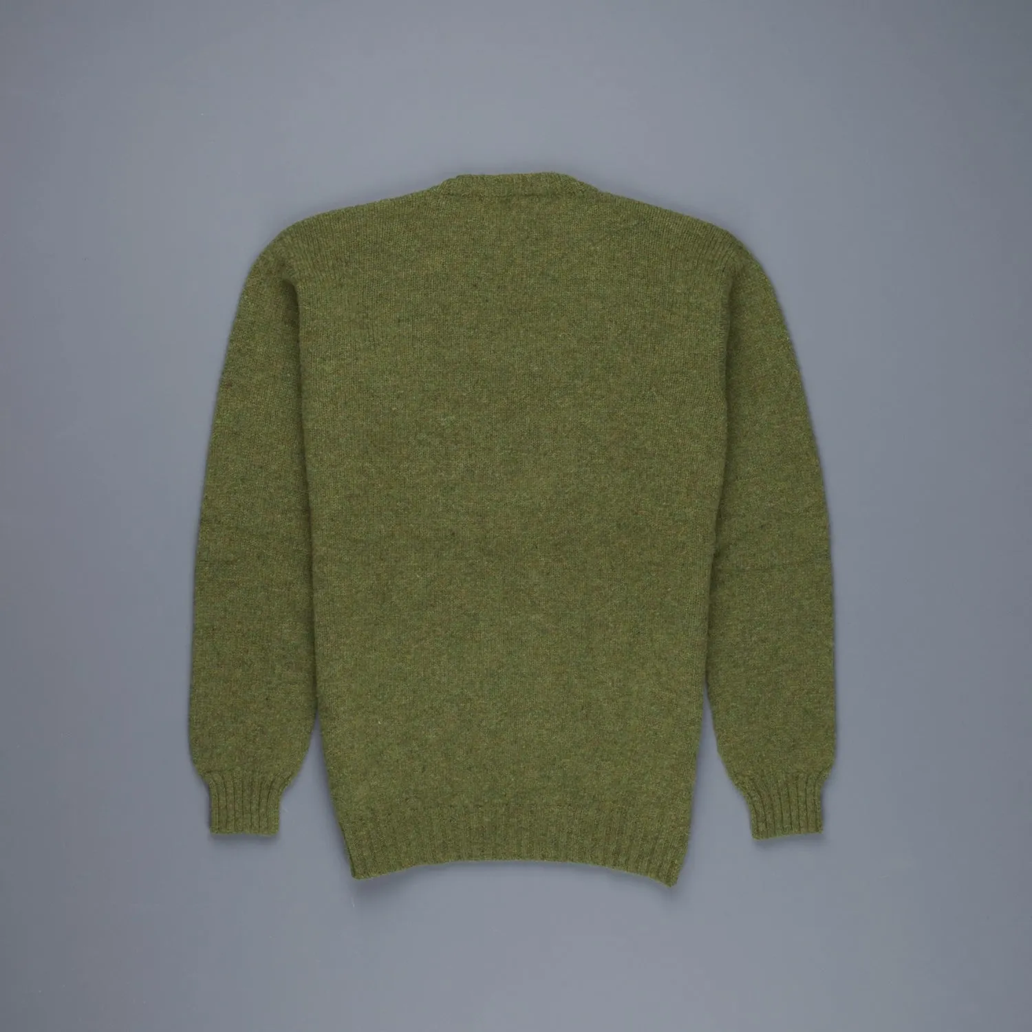 Laurence J. Smith Super soft Seamless Crew Neck Pullover Olive Groove