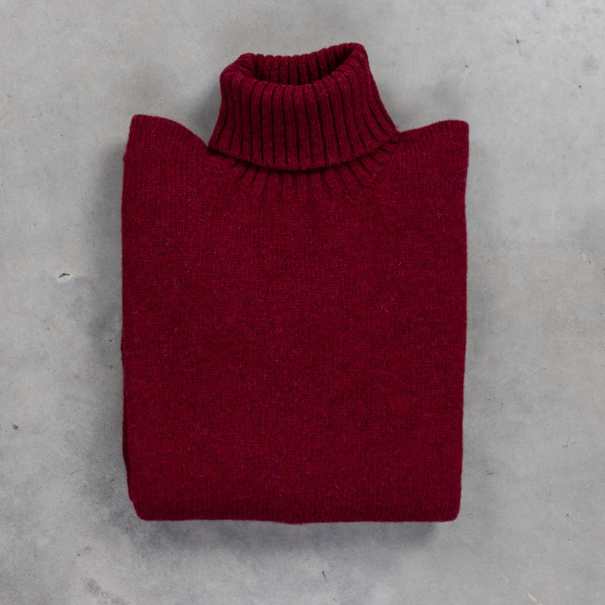 Laurence J. Smith Super Soft Seamless Roll Neck Pullover Bord Mix