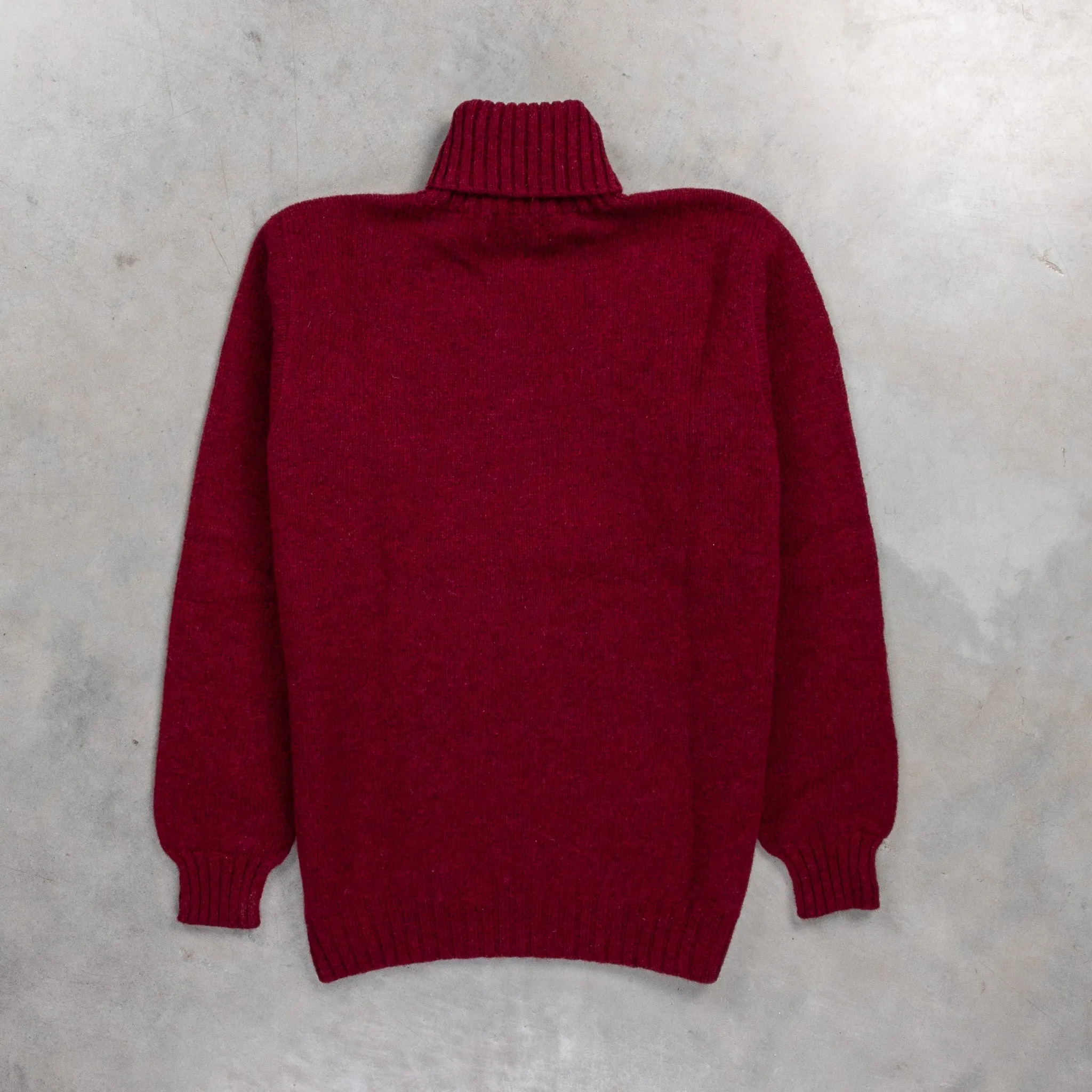 Laurence J. Smith Super Soft Seamless Roll Neck Pullover Bord Mix