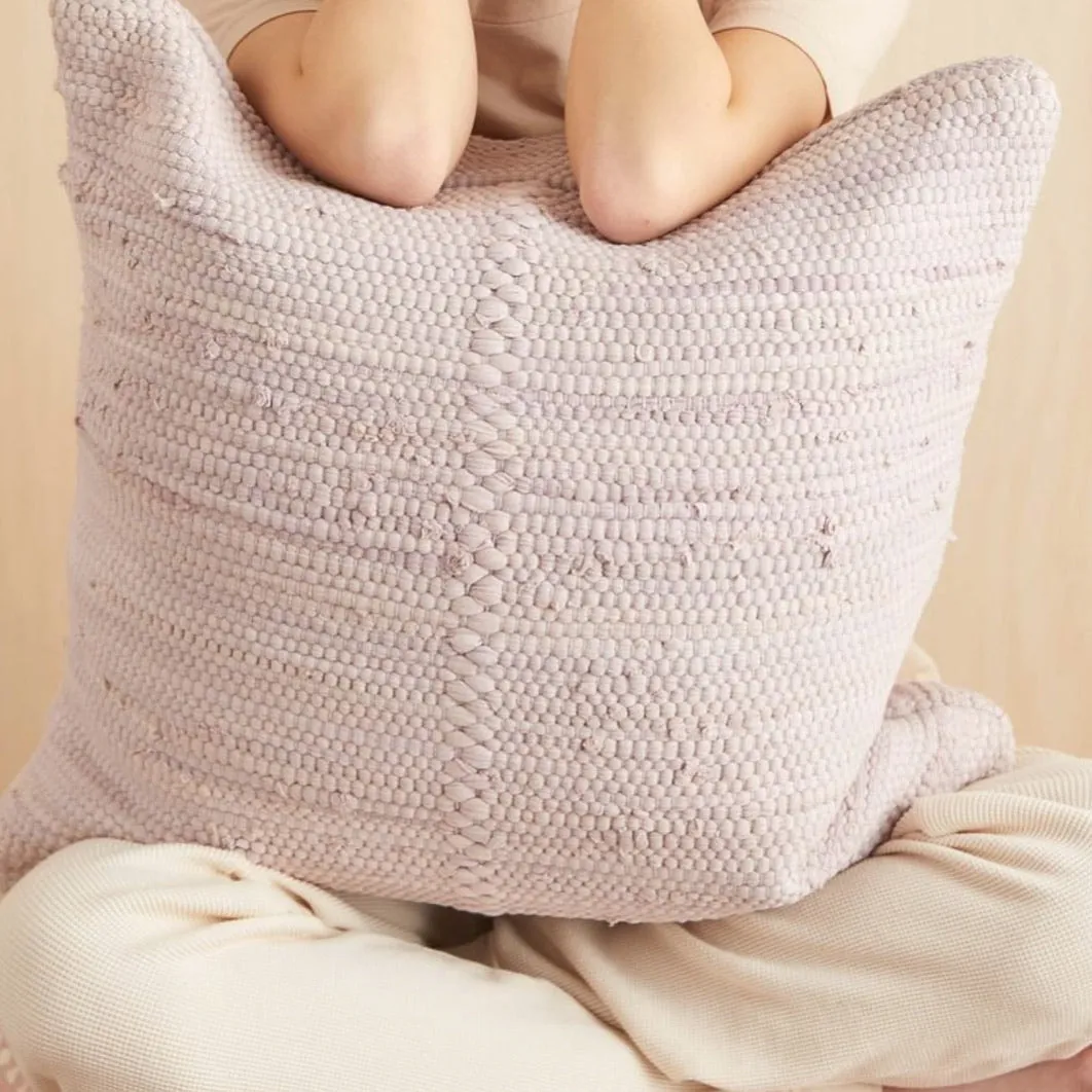 Lavender Chindi Pillow 20”x20”