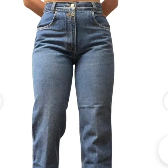 Lawman Western vintage relaxed fit, 100% cotton denim jeans, frayed hems 11/12
