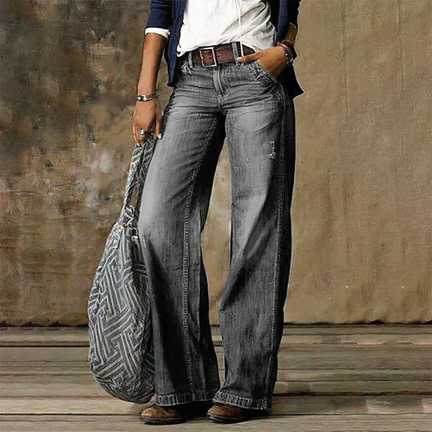 LAYLA - Retro high-waisted denim jeans