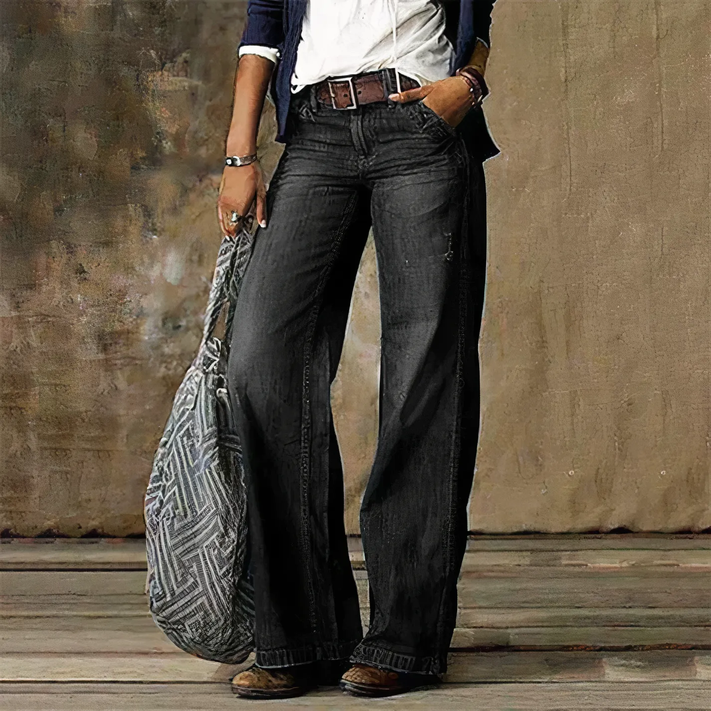 LAYLA - Retro high-waisted denim jeans