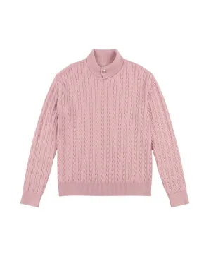 LE SONNET Duke Cable Knit - Pink