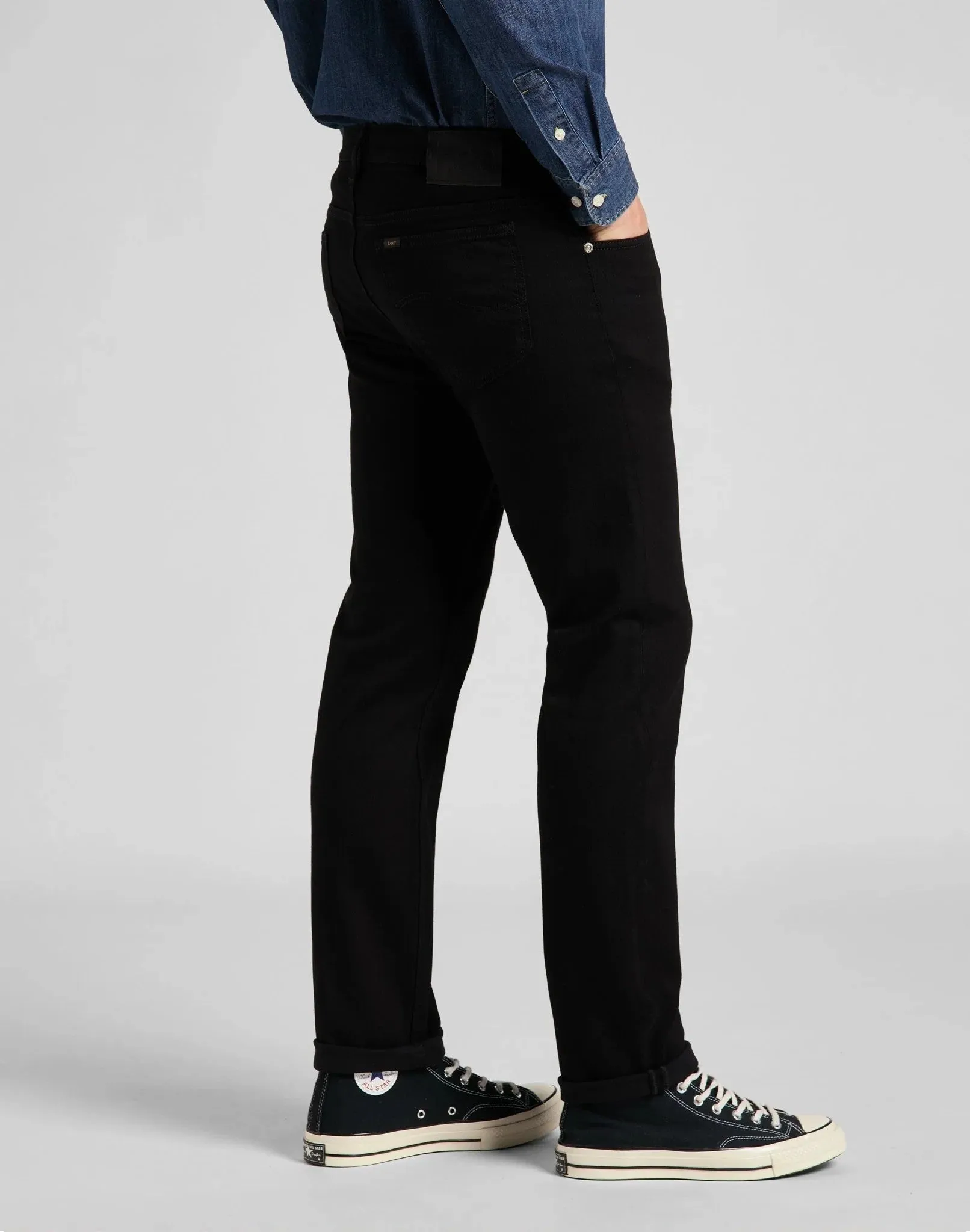 Lee Men's Rider Jeans In Clean Black