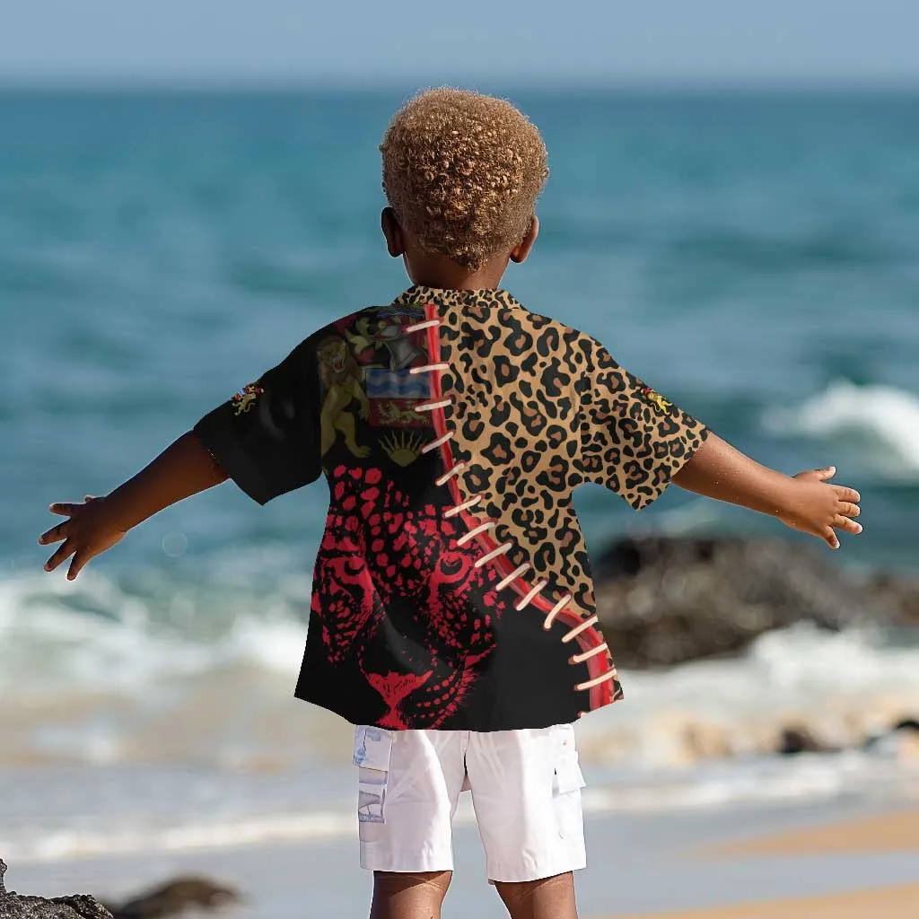 Leopard and Lion Malawi Kid Hawaiian Shirt Unity and Freedom TS04