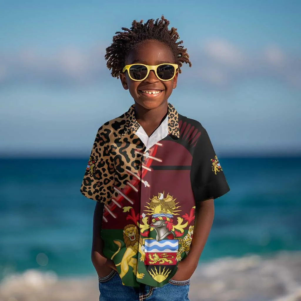 Leopard and Lion Malawi Kid Hawaiian Shirt Unity and Freedom TS04