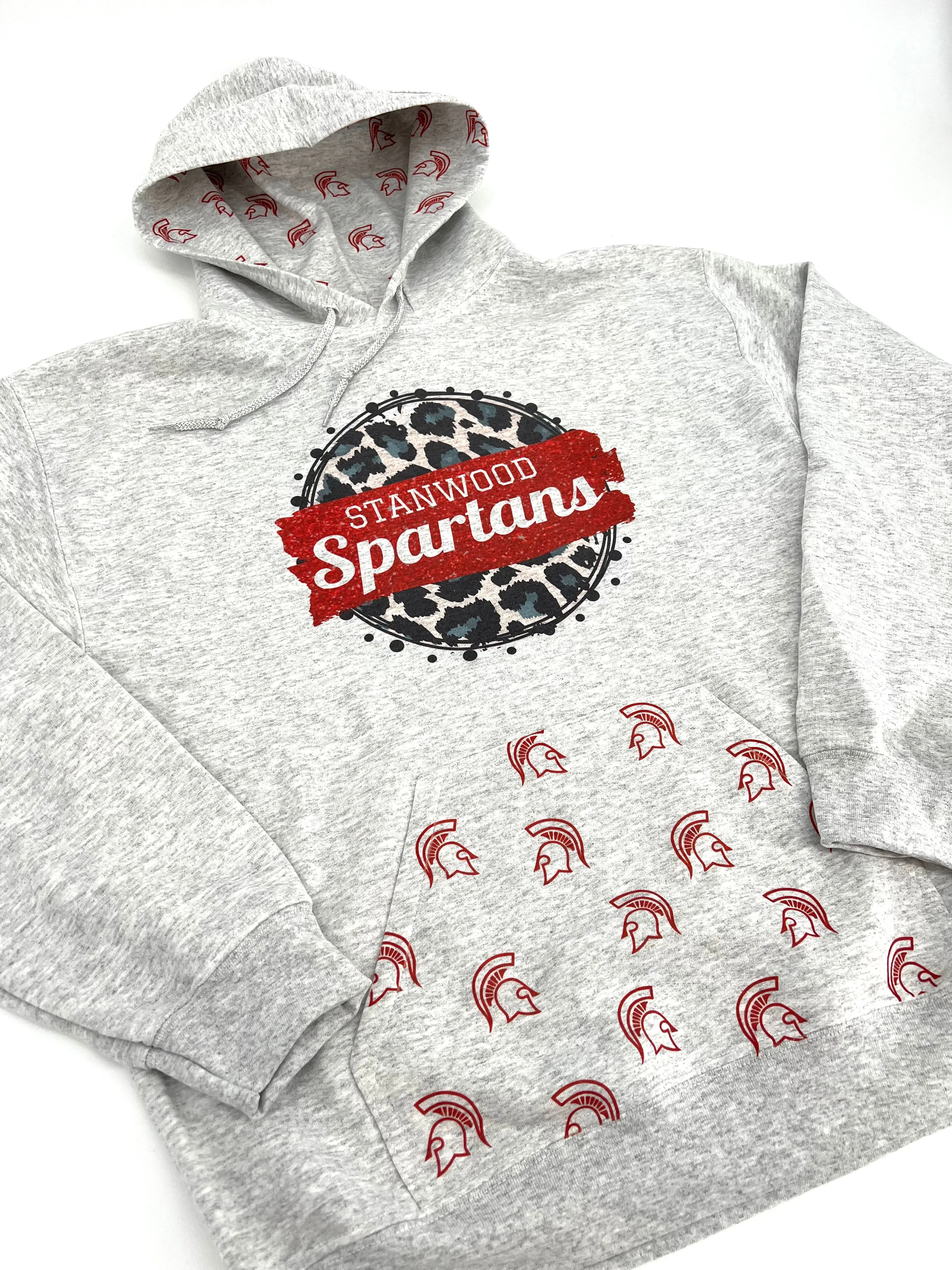 Leopard print Spartan Hoodie