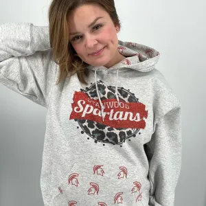 Leopard print Spartan Hoodie