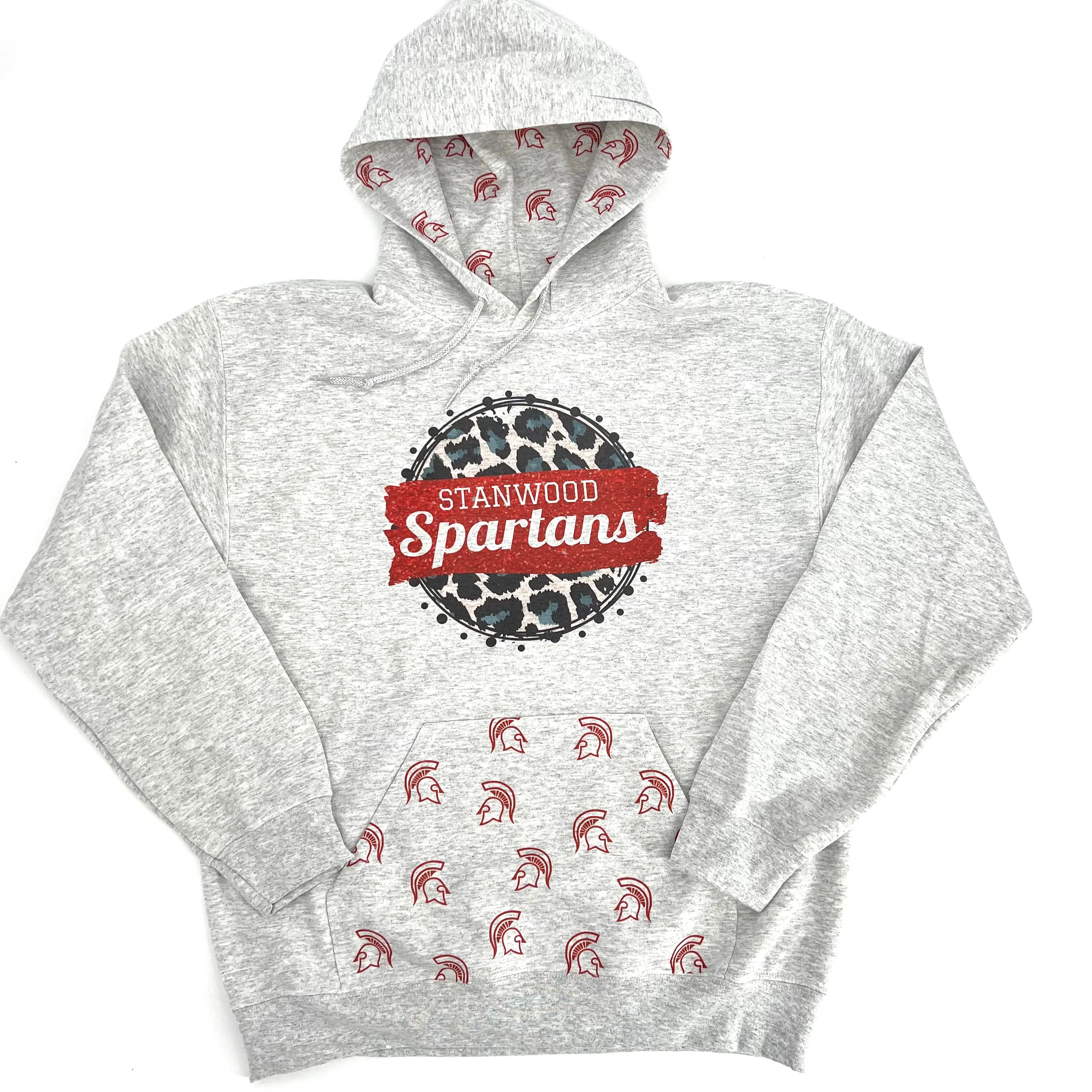 Leopard print Spartan Hoodie