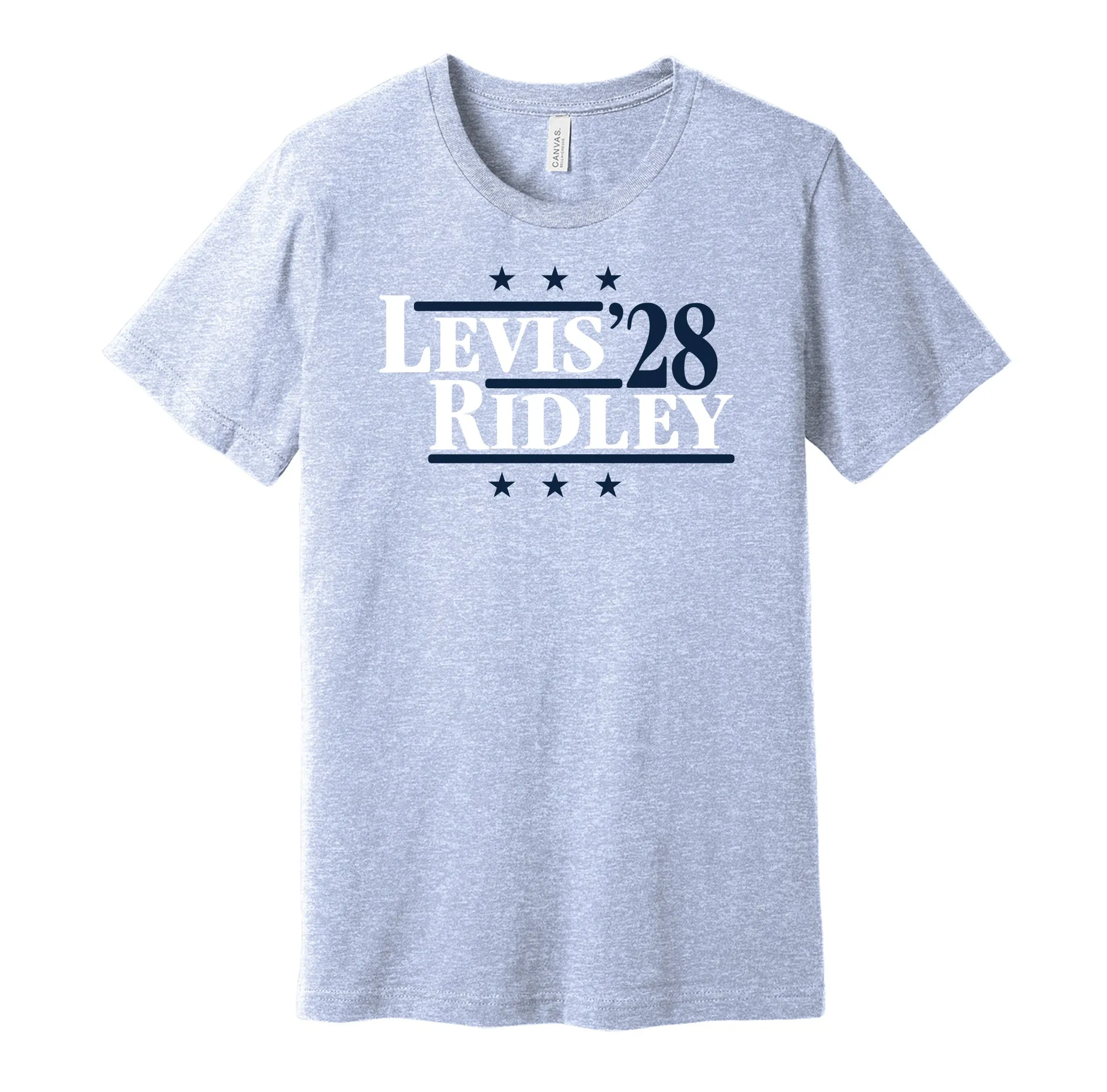 Levis & Ridley '28 - Tennessee Football Legends Political Campaign Parody T-Shirt - Hyper Than Hype Shirts