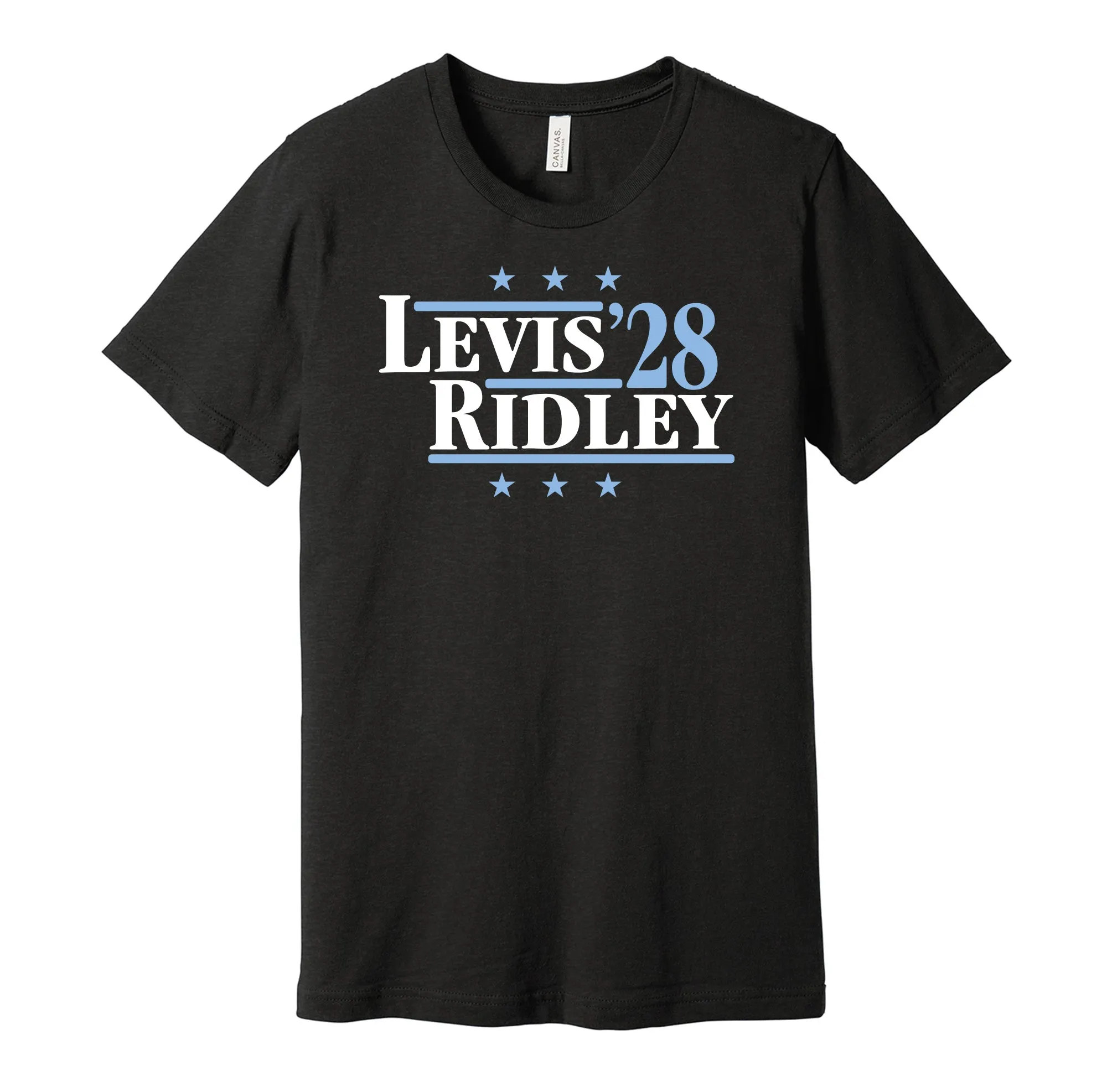 Levis & Ridley '28 - Tennessee Football Legends Political Campaign Parody T-Shirt - Hyper Than Hype Shirts