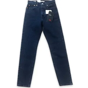 Levis Wedgie Fit Tapered Leg Jeans Size 24 Blue dark wash New